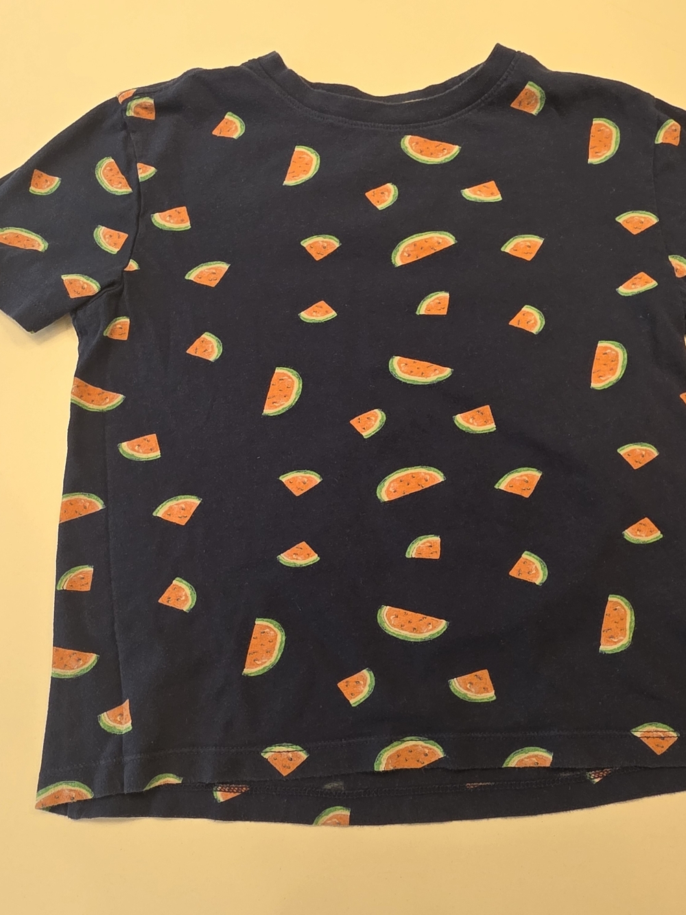 Old Navy Navy Blue Watermelon Print Short Sleeve Tee